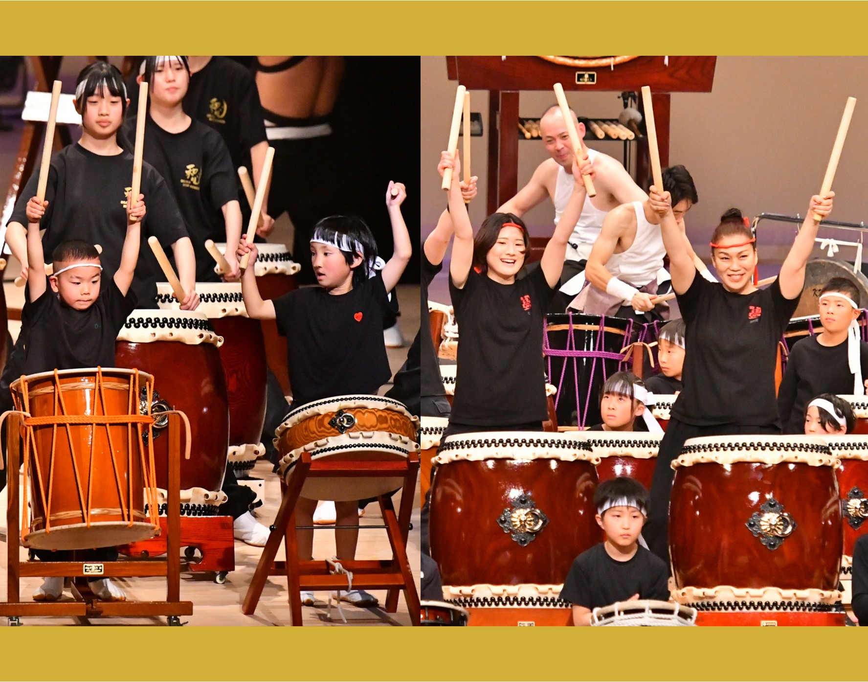 和太鼓教室の発表会風景